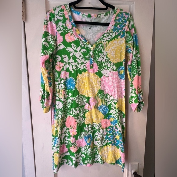LILLY PULITZER Hibiscus Stroll Palmetto Dress S - Picture 8 of 10